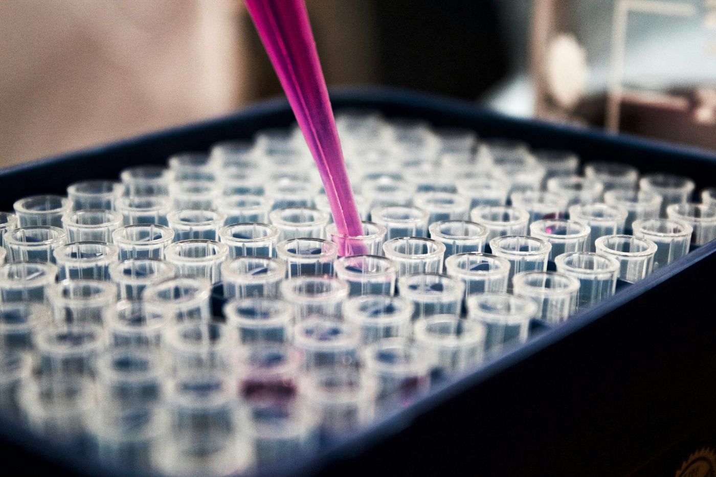 Preparação de amostras em laboratório